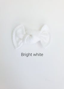 Bright White | mini bow