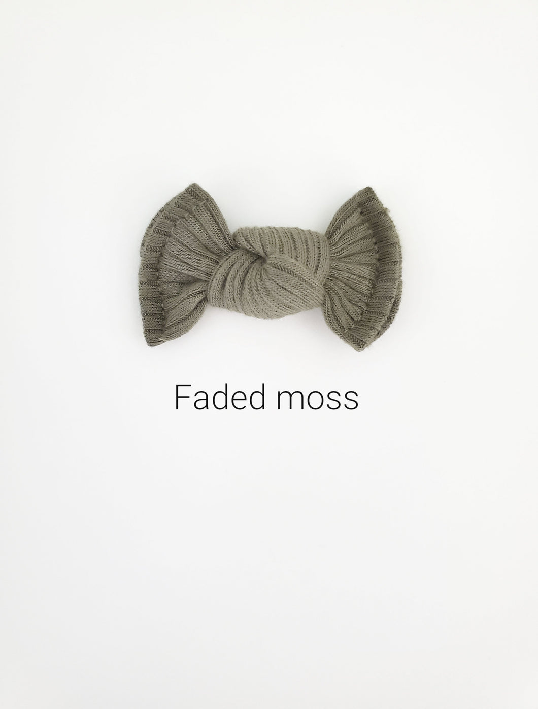 Faded Moss | mini bow