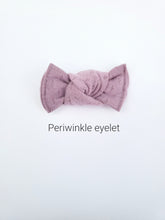 Load image into Gallery viewer, Periwinkle Eyelet | mini bow
