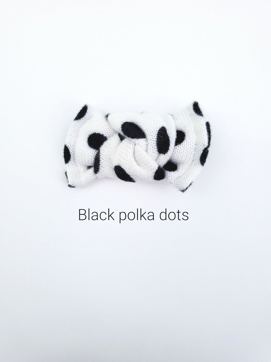 Black Polka Dots | mini bow